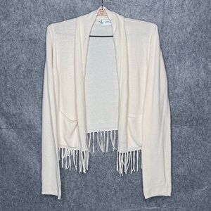 Carve Design Knit Baja Fringe Open Front Cardigan- Sz‎ M